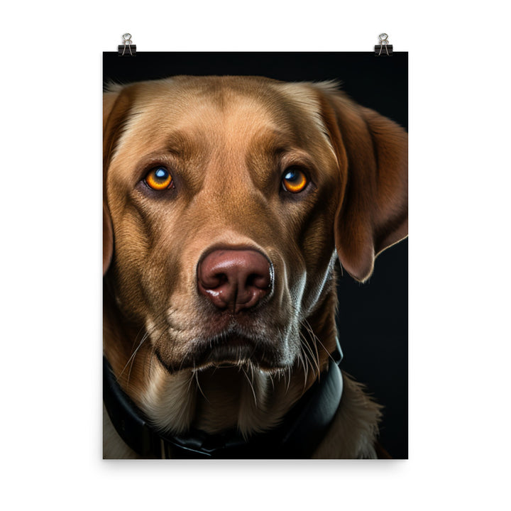 Intelligent Labrador Retriever Photo paper poster - PosterfyAI.com