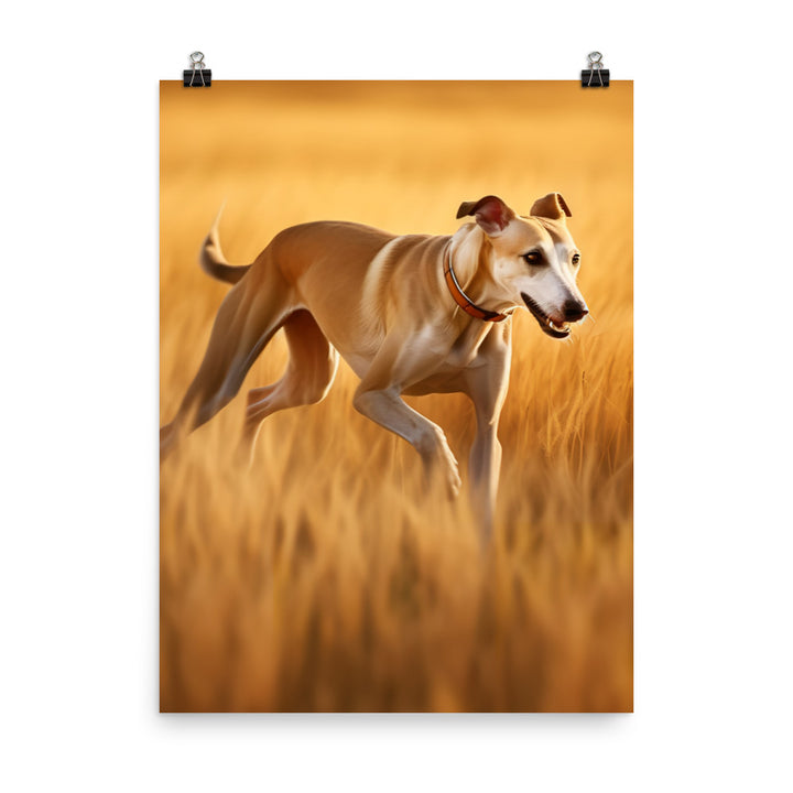 Graceful Greyhound Photo paper poster - PosterfyAI.com