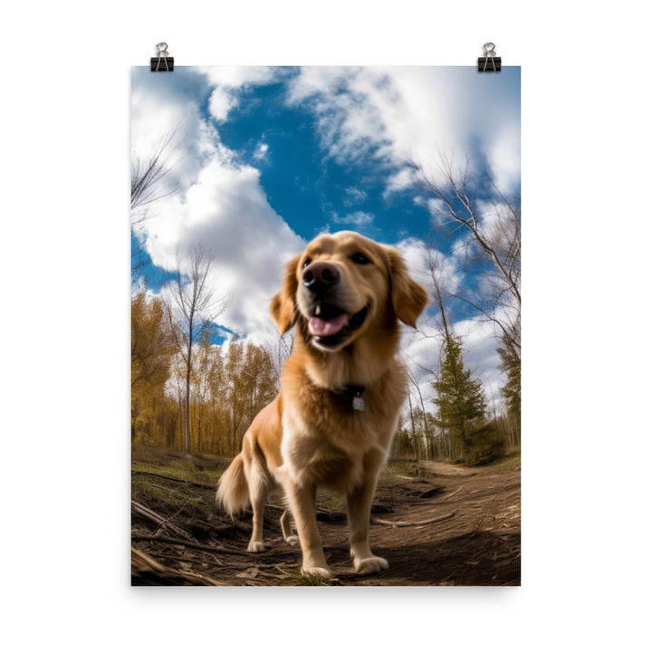 Golden Retriever Photo paper poster - PosterfyAI.com