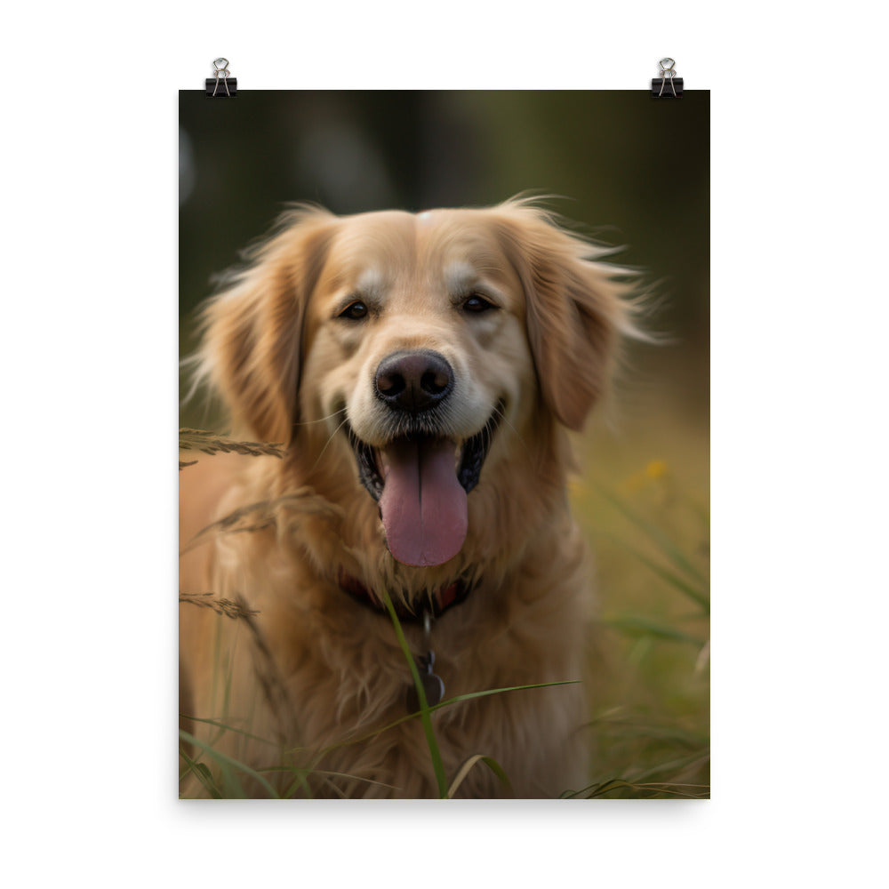 Golden Retriever Photo paper poster - PosterfyAI.com