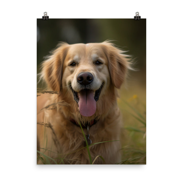 Golden Retriever Photo paper poster - PosterfyAI.com