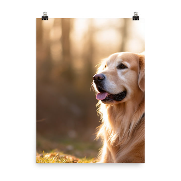 Golden Retriever Photo paper poster - PosterfyAI.com