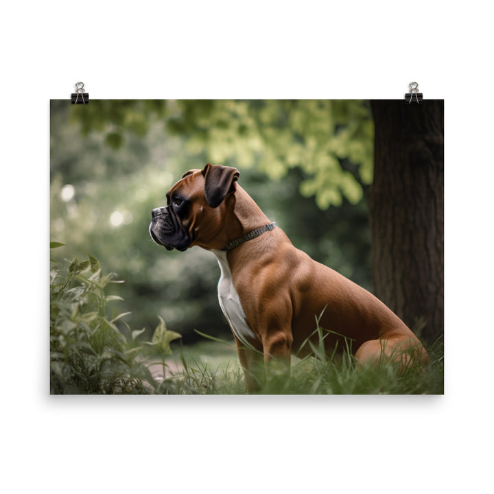 Boxer in the Park photo paper poster - Posterfy.AI