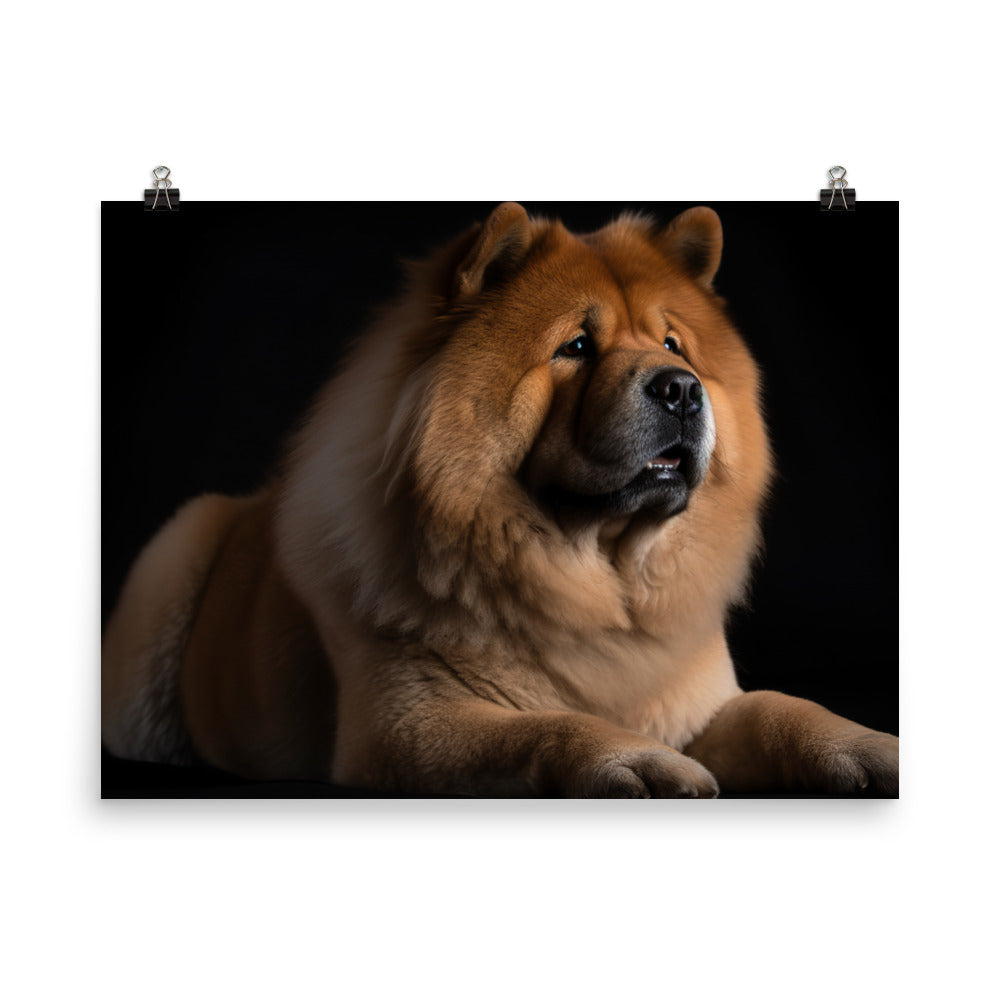 Chow Chow Sitting Proudly photo paper poster - Posterfy.AI