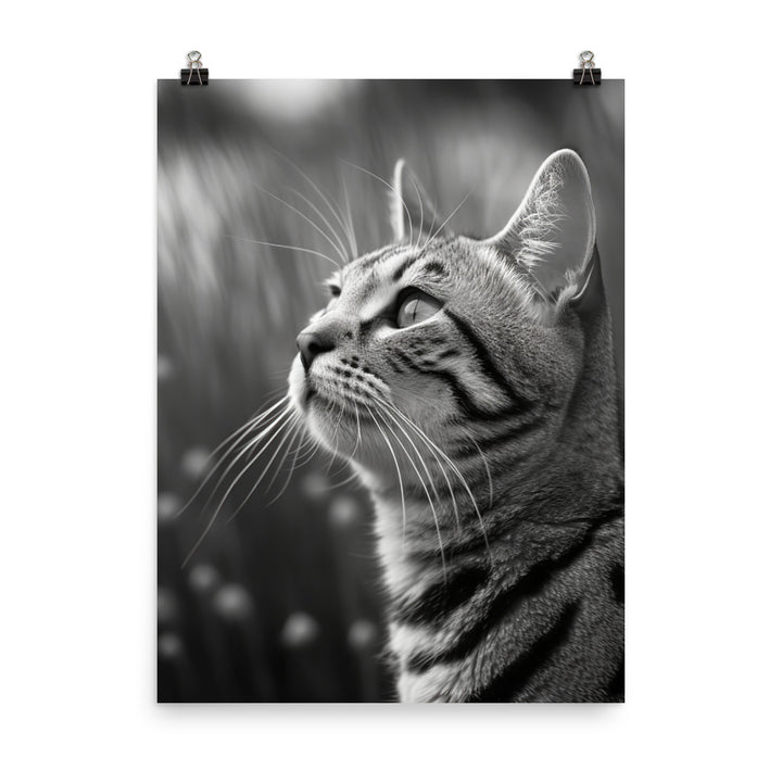 Egyptian Mau Cat Photo paper poster - PosterfyAI.com