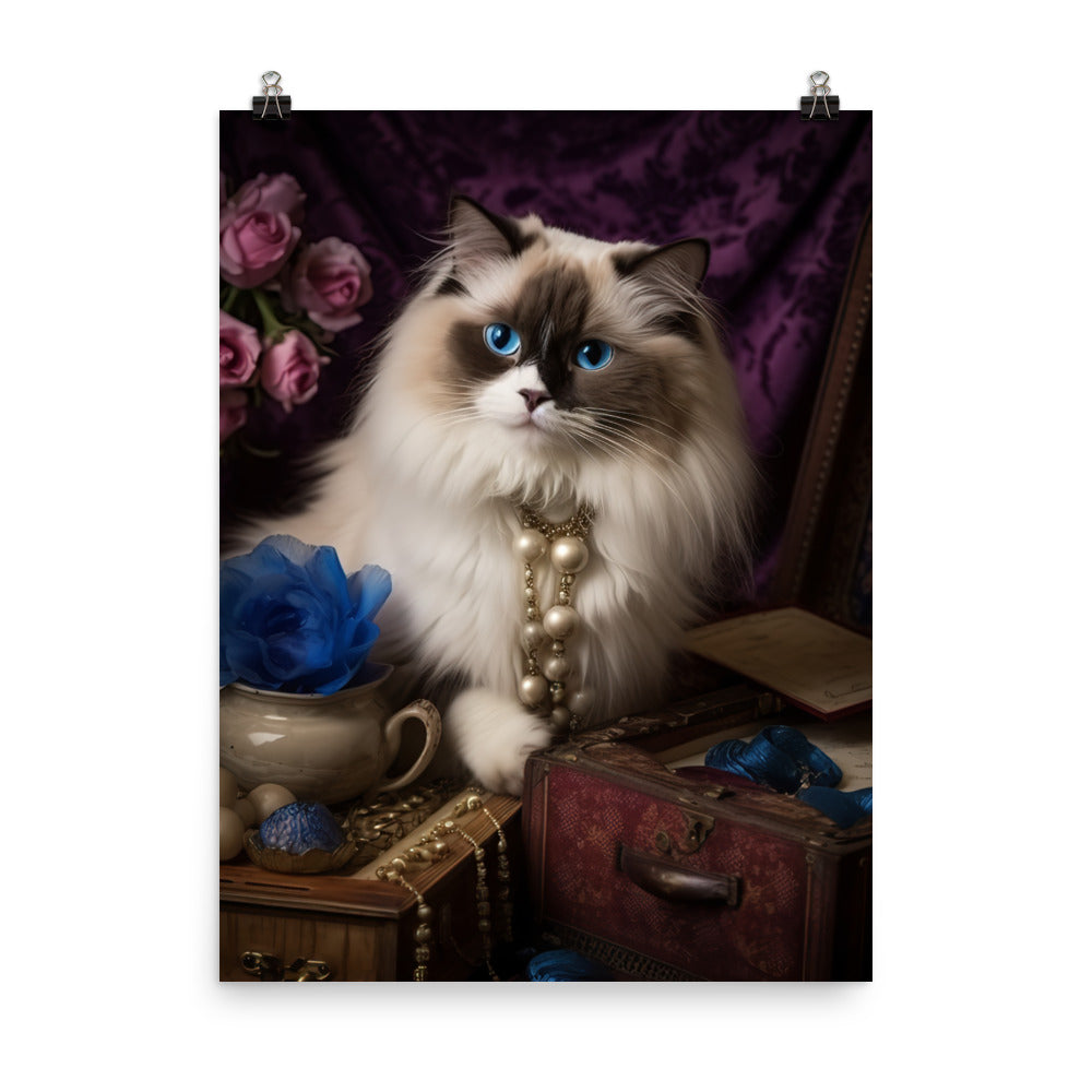 Ragdoll in Wonderland Photo paper poster - PosterfyAI.com