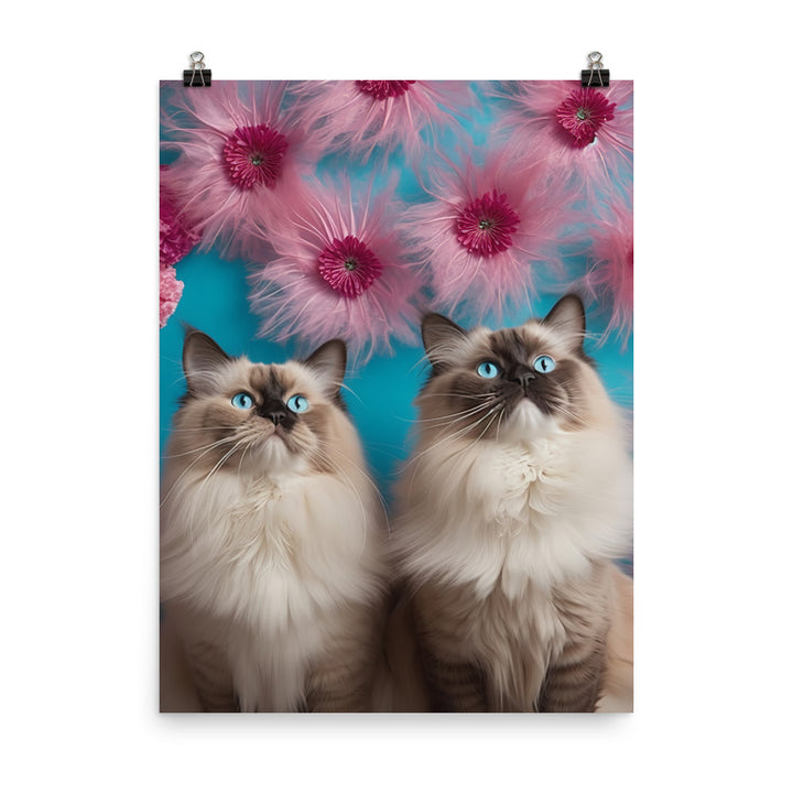 Ragdoll in Wonderland Photo paper poster - PosterfyAI.com