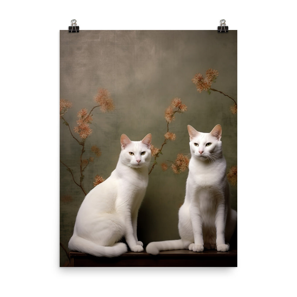 Japanese Bobtail Cat Photo paper poster - PosterfyAI.com
