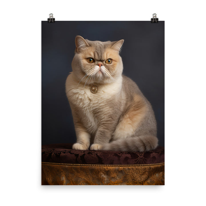 Elegance of Exotic Shorthair Adults Photo paper poster - PosterfyAI.com