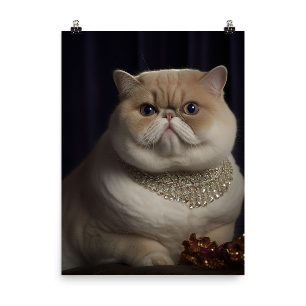 Elegance of Exotic Shorthair Adults Photo paper poster - PosterfyAI.com