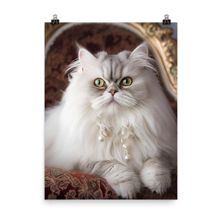 Glamorous Persian Portrait Photo paper poster - PosterfyAI.com