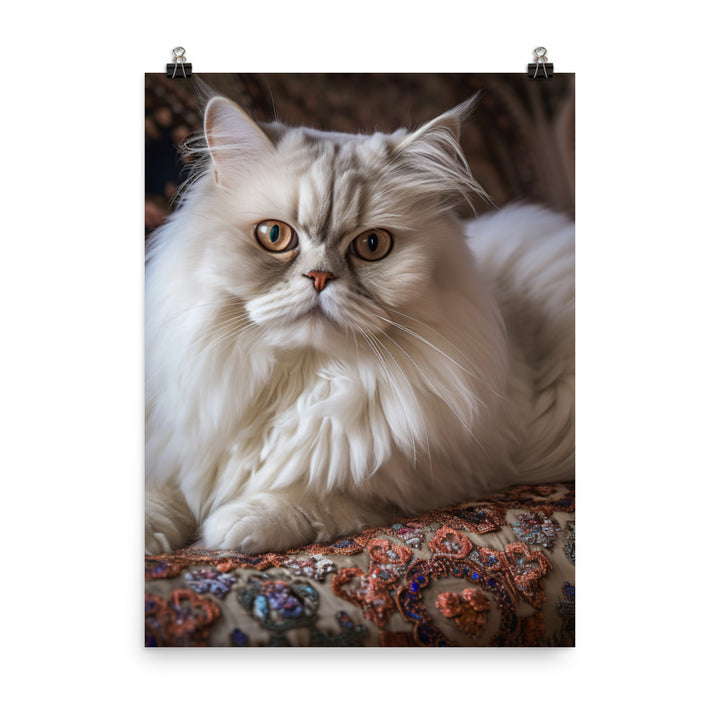 Glamorous Persian Portrait Photo paper poster - PosterfyAI.com