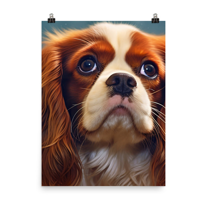 Cavalier King Charles Spaniel Photo paper poster - PosterfyAI.com