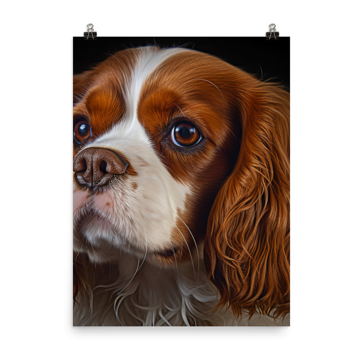 Cavalier King Charles Spaniel Photo paper poster - PosterfyAI.com
