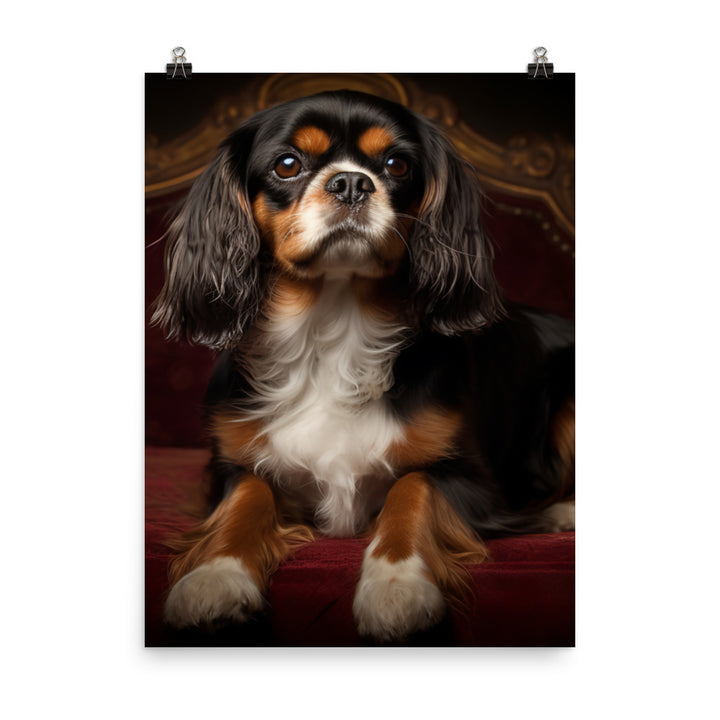 Cavalier King Charles Spaniel Photo paper poster - PosterfyAI.com