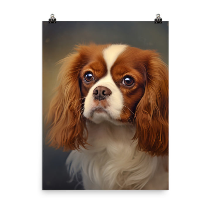 Cavalier King Charles Spaniel Photo paper poster - PosterfyAI.com