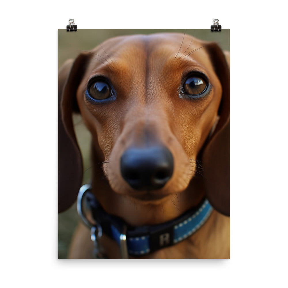 A Day in the Life of a Dachshund Photo paper poster - PosterfyAI.com