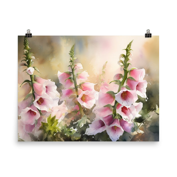 Ethereal Foxgloves photo paper poster - Posterfy.AI