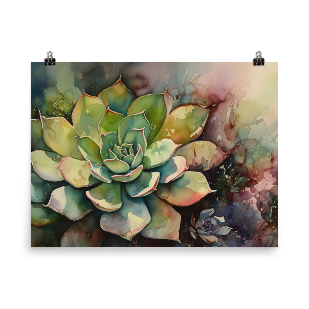 Grace of Succulent photo paper poster - Posterfy.AI