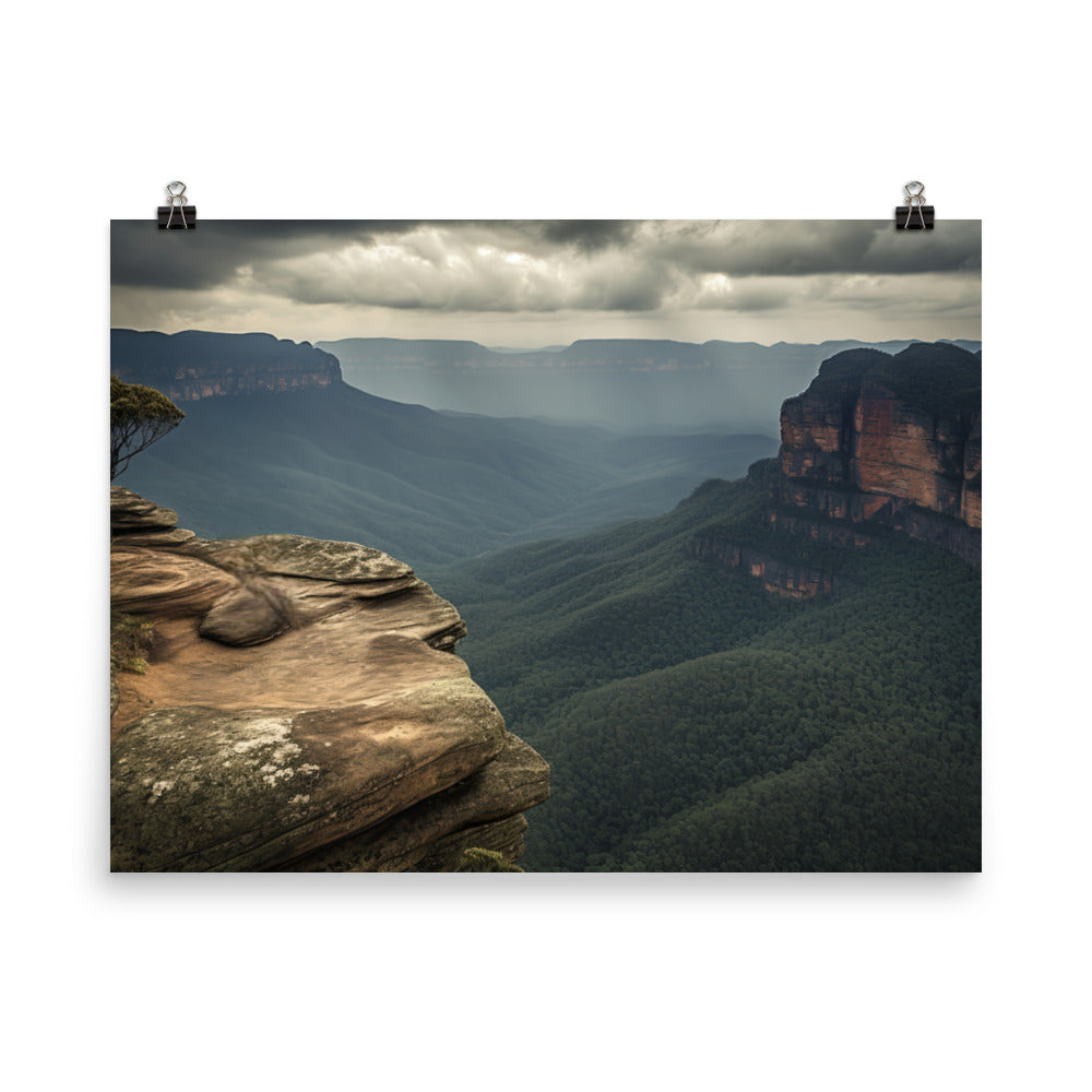 Grandeur of the Blue Mountains photo paper poster - Posterfy.AI