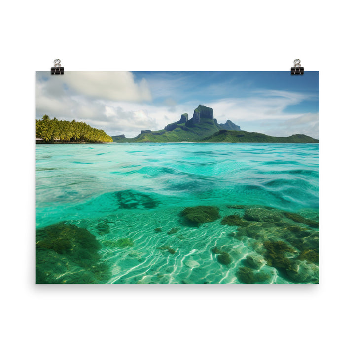 Turquoise Paradise photo paper poster - Posterfy.AI