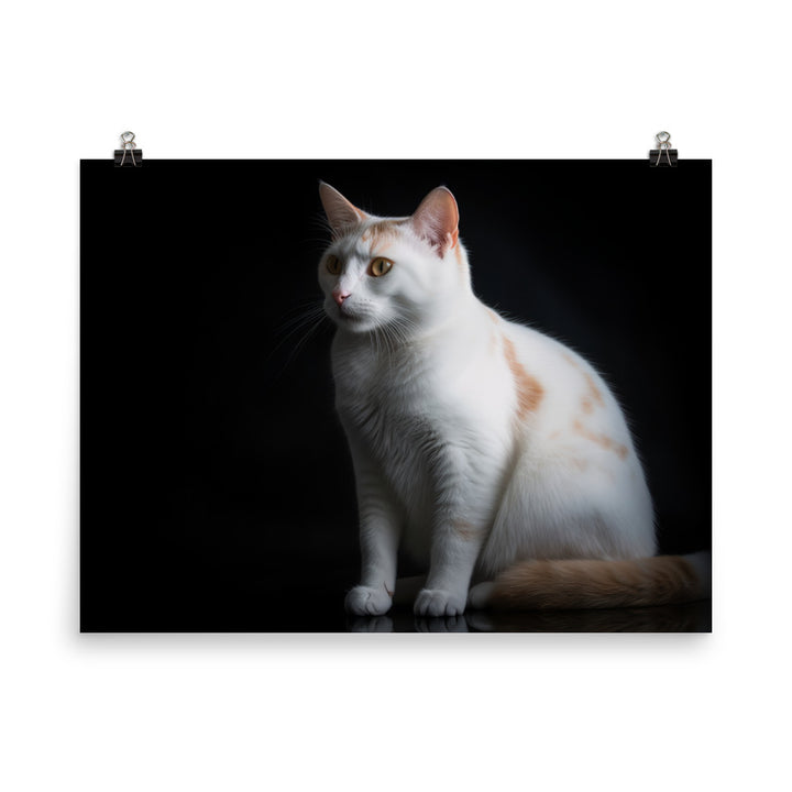 Serene Japanese Bobtail photo paper poster - Posterfy.AI