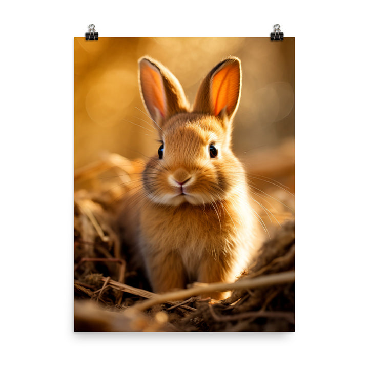 Cute Cinnamon Bundle of Joy Photo paper poster - PosterfyAI.com