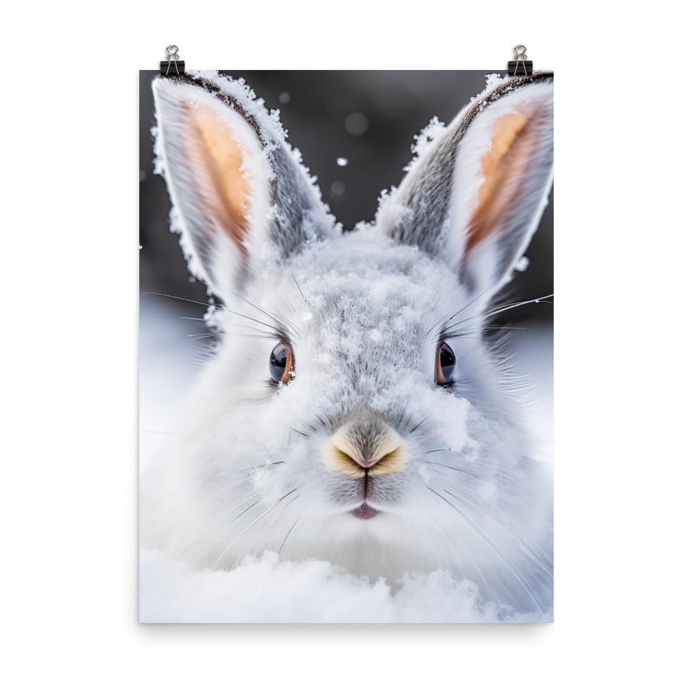 Florida White Bunny Photo paper poster - PosterfyAI.com