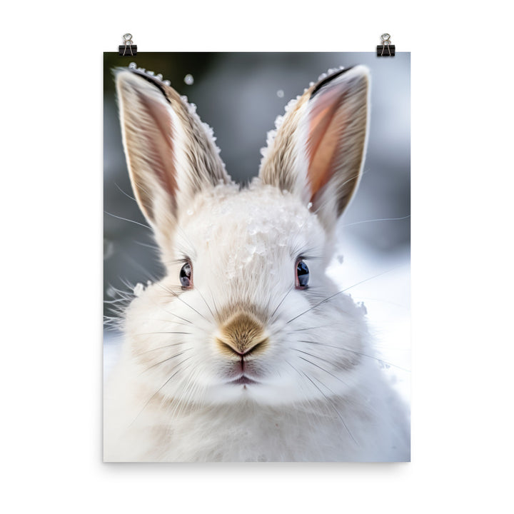 Florida White Bunny Photo paper poster - PosterfyAI.com