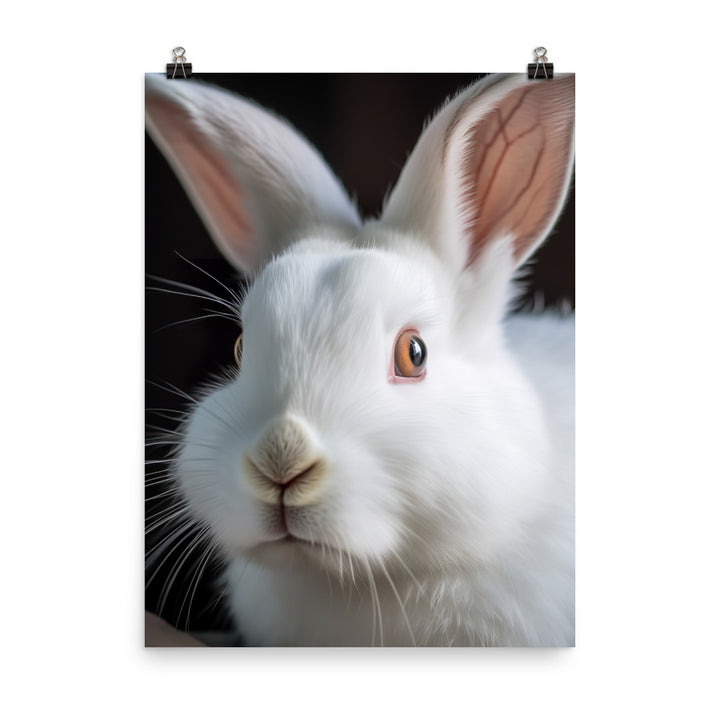 Florida White Bunny Photo paper poster - PosterfyAI.com
