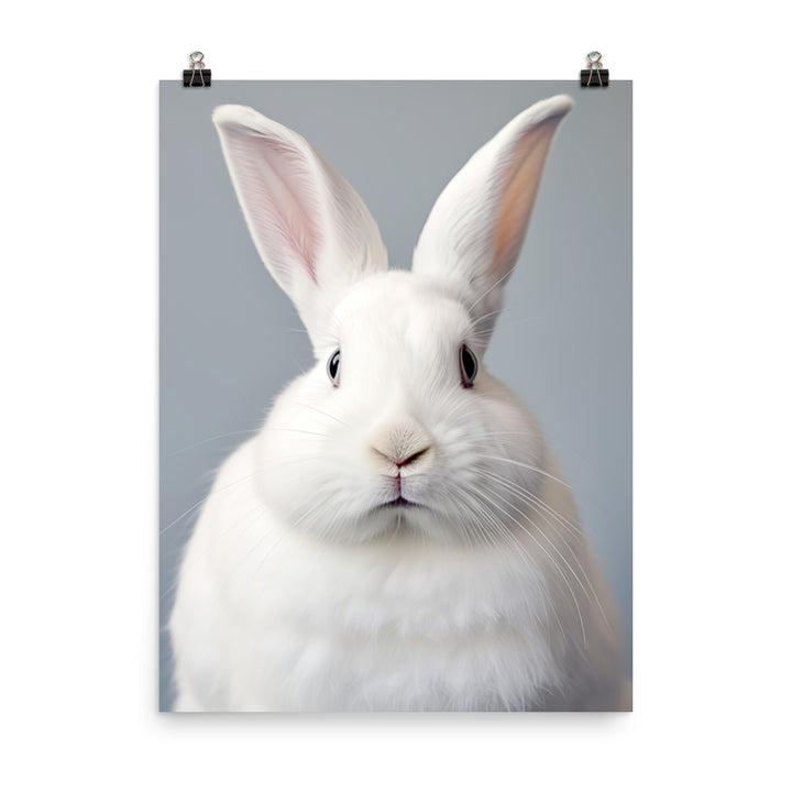 Florida White Bunny Photo paper poster - PosterfyAI.com