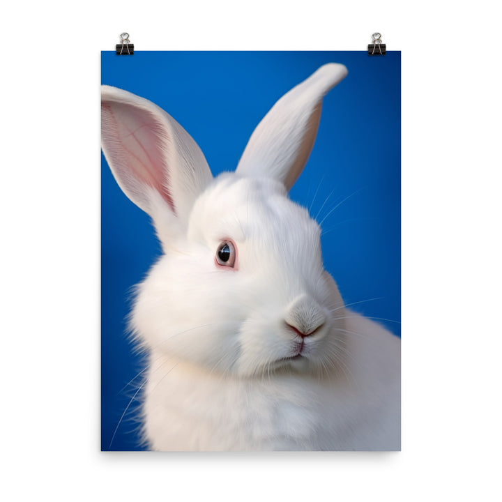 Florida White Bunny Photo paper poster - PosterfyAI.com