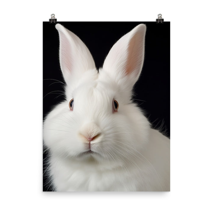 Florida White Bunny Photo paper poster - PosterfyAI.com