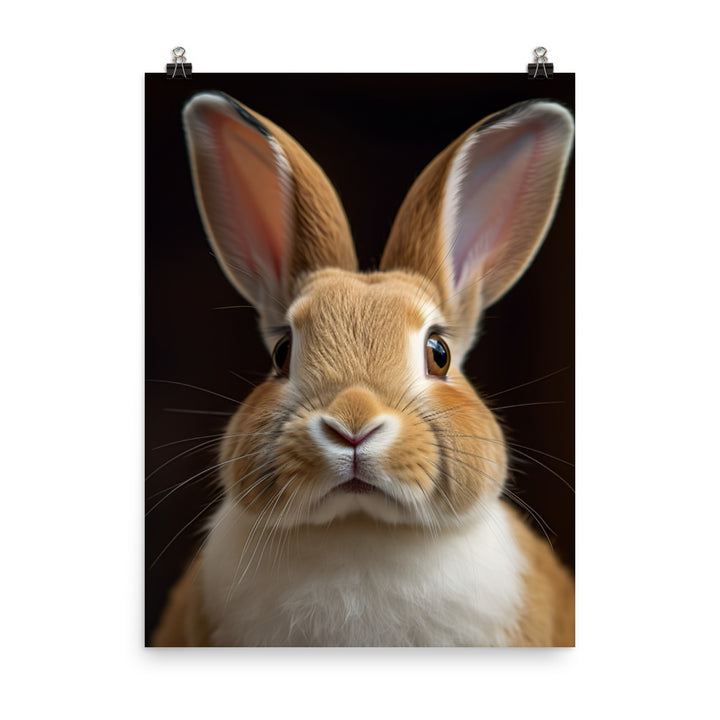 Mini Rex Bunny Photo paper poster - PosterfyAI.com