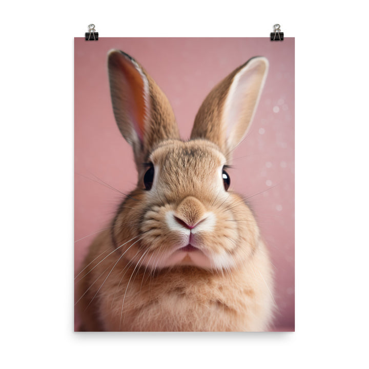 Mini Rex Bunny Photo paper poster - PosterfyAI.com