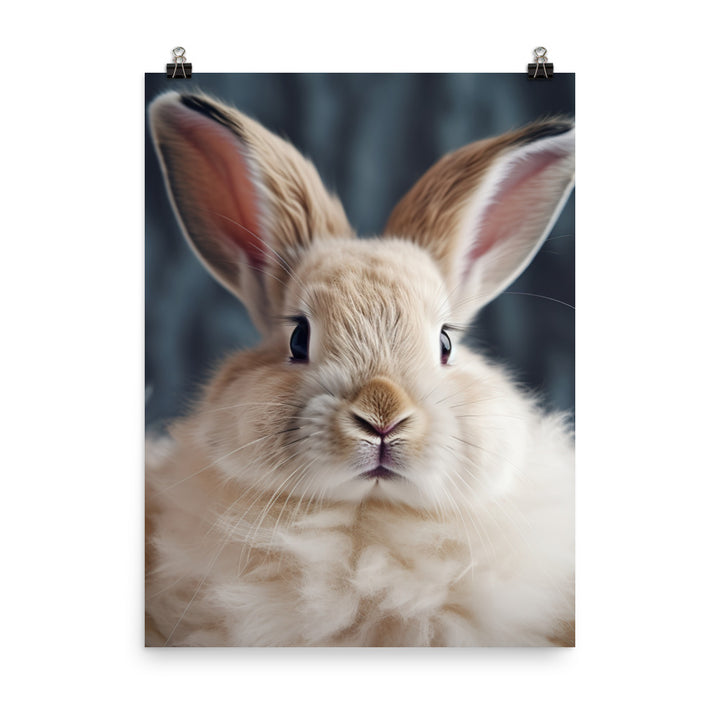 Mini Rex Bunny Photo paper poster - PosterfyAI.com
