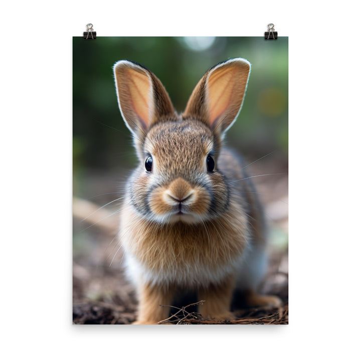 Adorable Rhinelander Bunny Photo paper poster - PosterfyAI.com