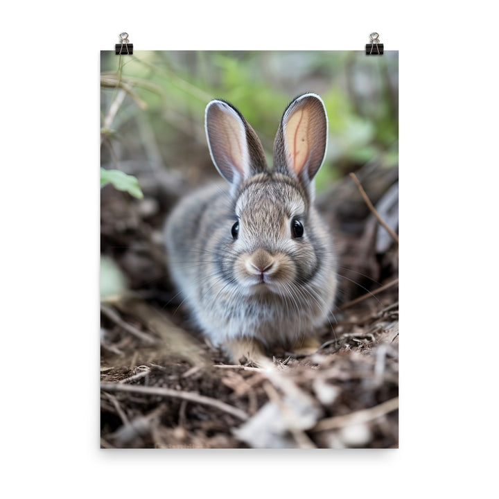 Adorable Rhinelander Bunny Photo paper poster - PosterfyAI.com
