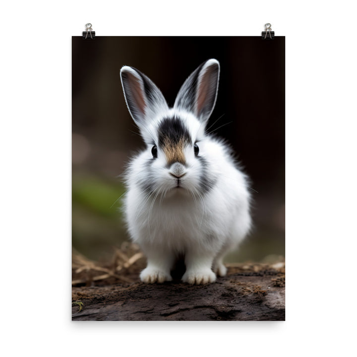 Dwarf Hotot Bunny Photo paper poster - PosterfyAI.com