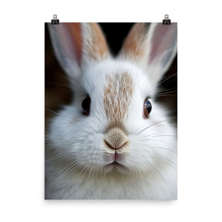 Charming Dwarf Hotot Bunny Photo paper poster - PosterfyAI.com