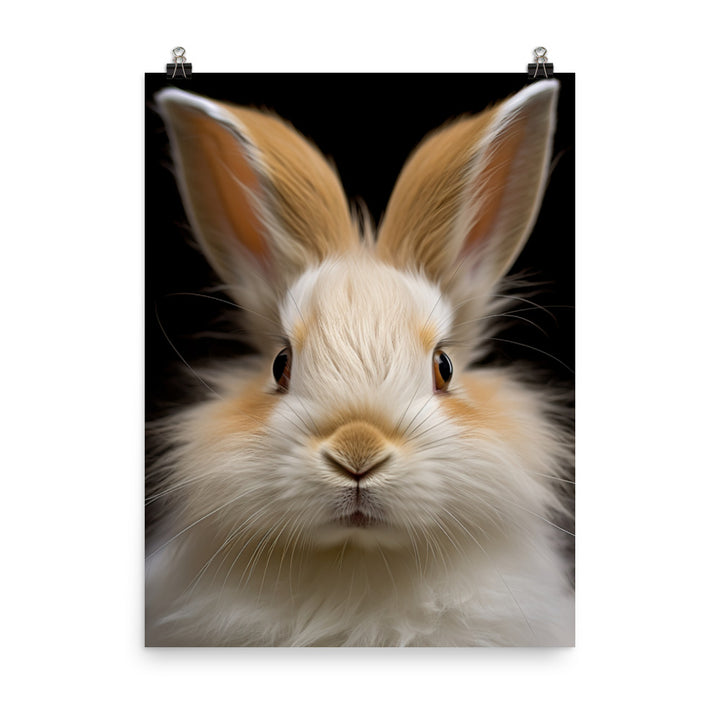 Charming Lionhead Bunny Photo paper poster - PosterfyAI.com
