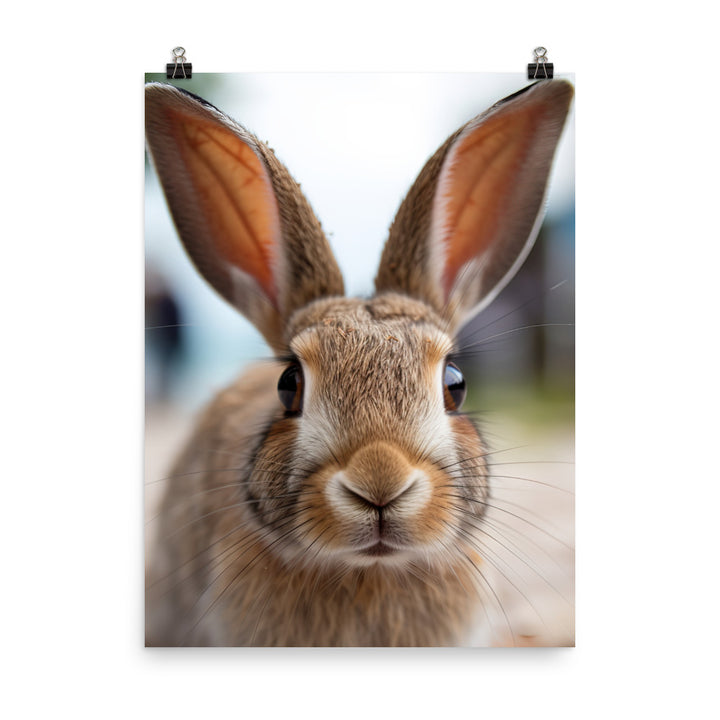 Charming Havana Bunny Photo paper poster - PosterfyAI.com