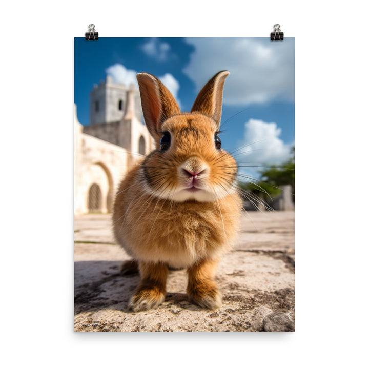 Adorable Havana Bunny Photo paper poster - PosterfyAI.com