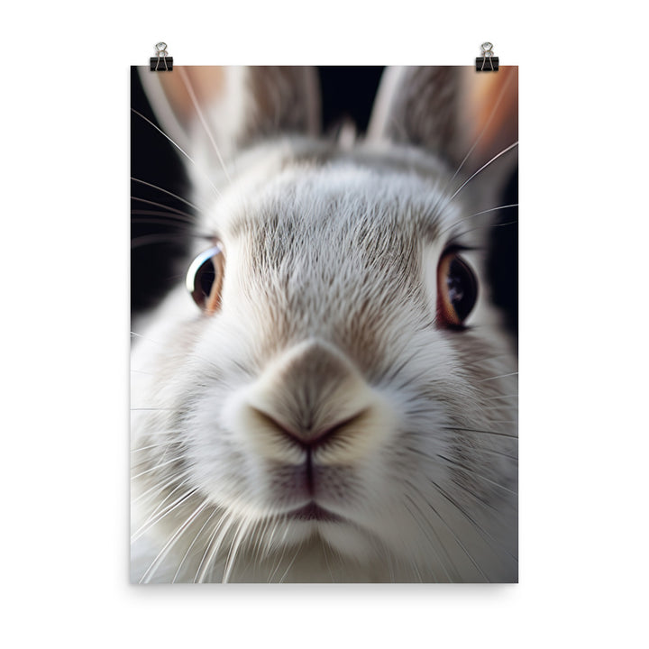Charming Californian Bunny Photo paper poster - PosterfyAI.com