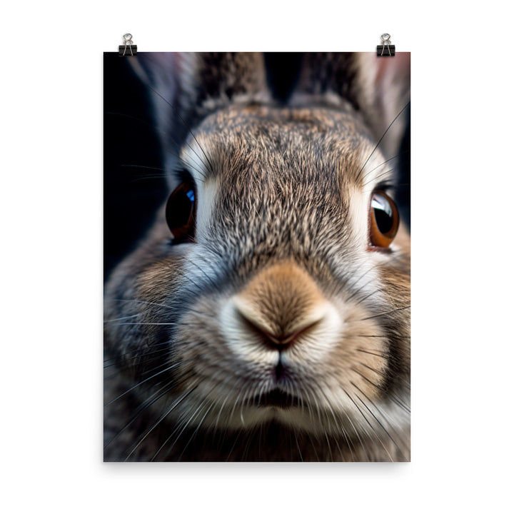 Charming Californian Bunny Photo paper poster - PosterfyAI.com