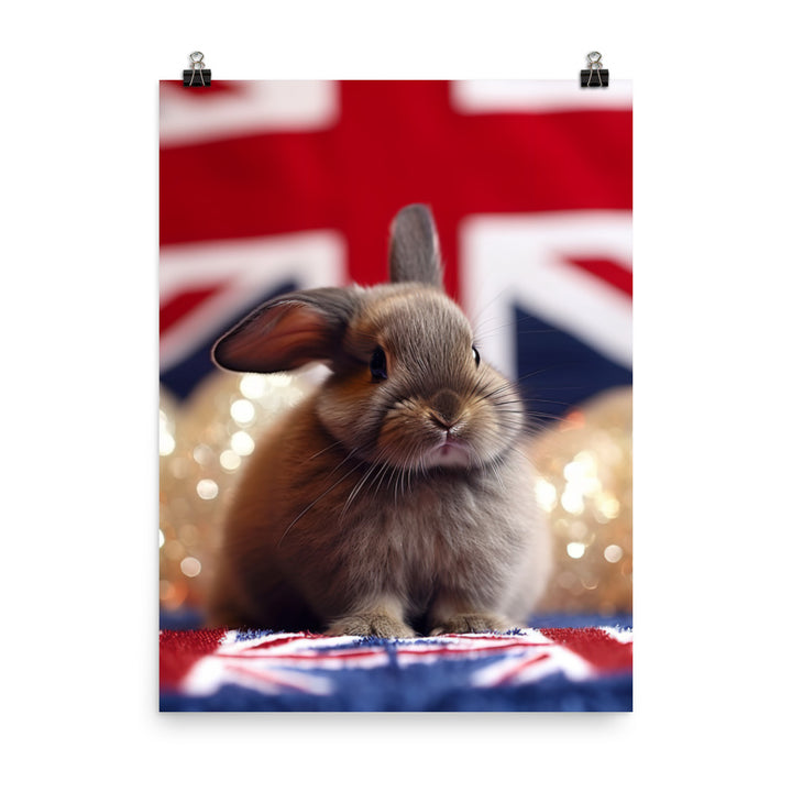 Adorable Britannia Petite Bunny Photo paper poster - PosterfyAI.com