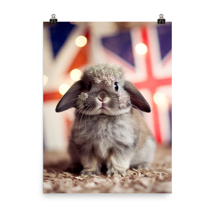 Adorable Britannia Petite Bunny Photo paper poster - PosterfyAI.com