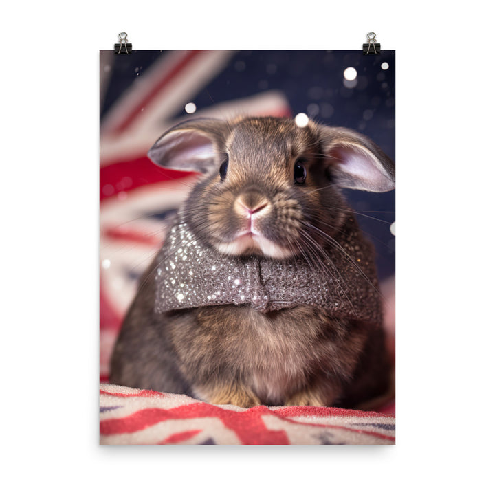 Adorable Britannia Petite Bunny Photo paper poster - PosterfyAI.com