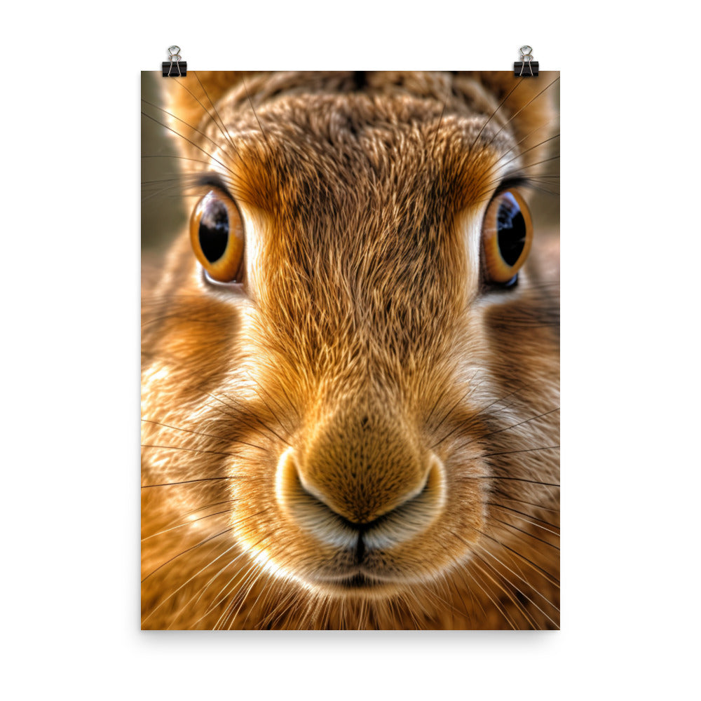 Charming Belgian Hare Photo paper poster - PosterfyAI.com