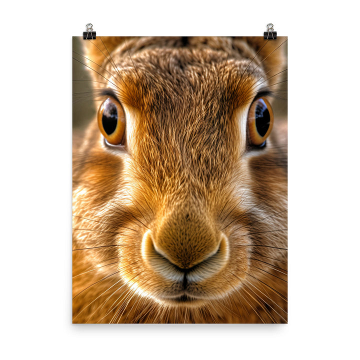 Charming Belgian Hare Photo paper poster - PosterfyAI.com